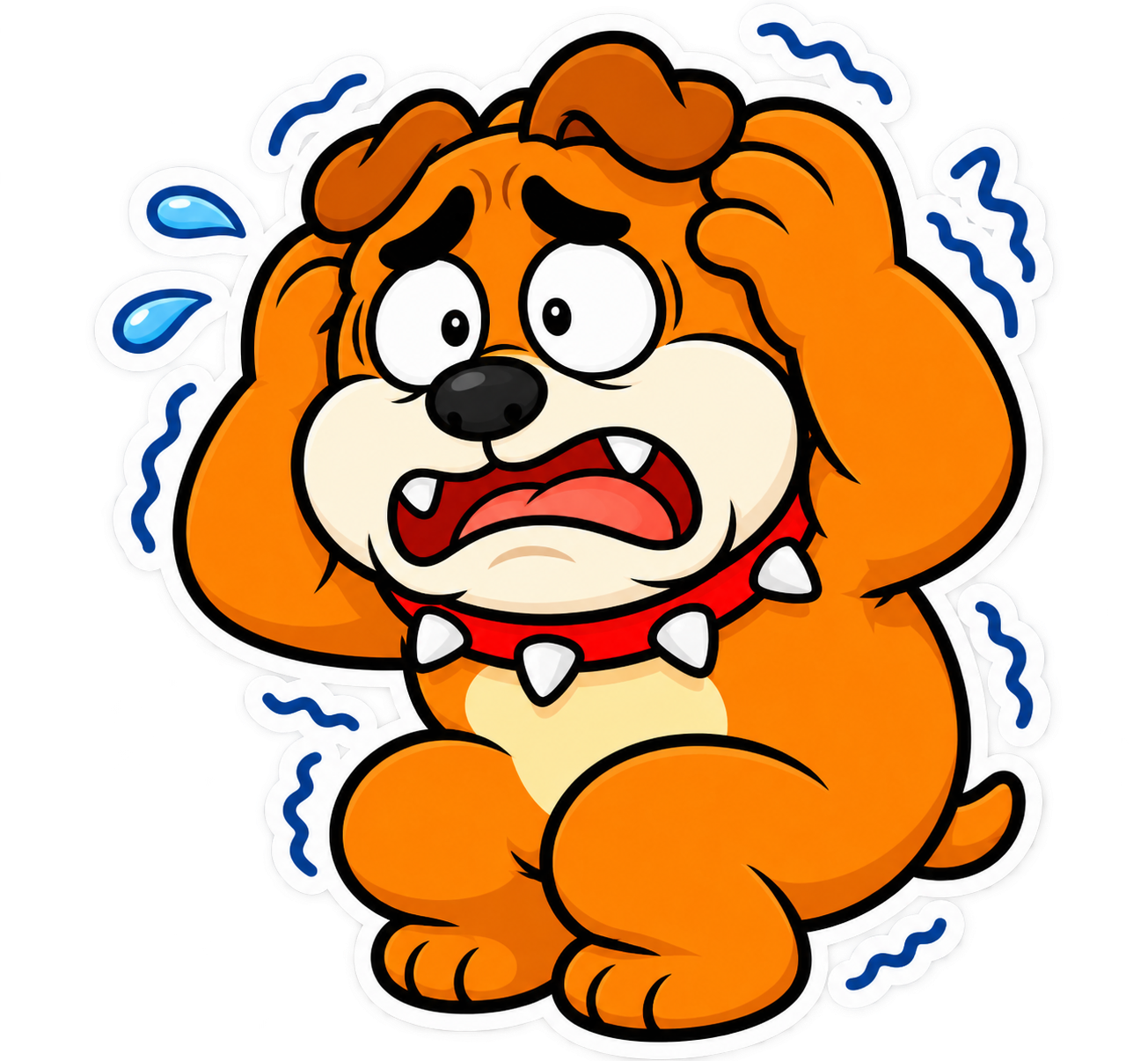 悩んでいるブルワンのキャラクター